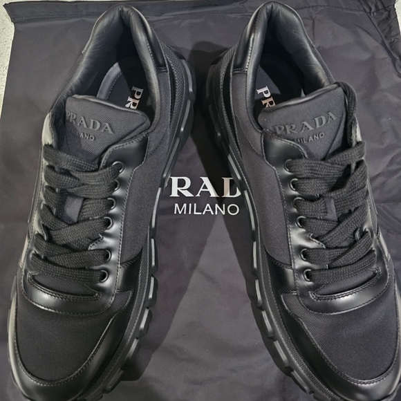 Prada Men's Black Sneakers - Picture 1 of 15